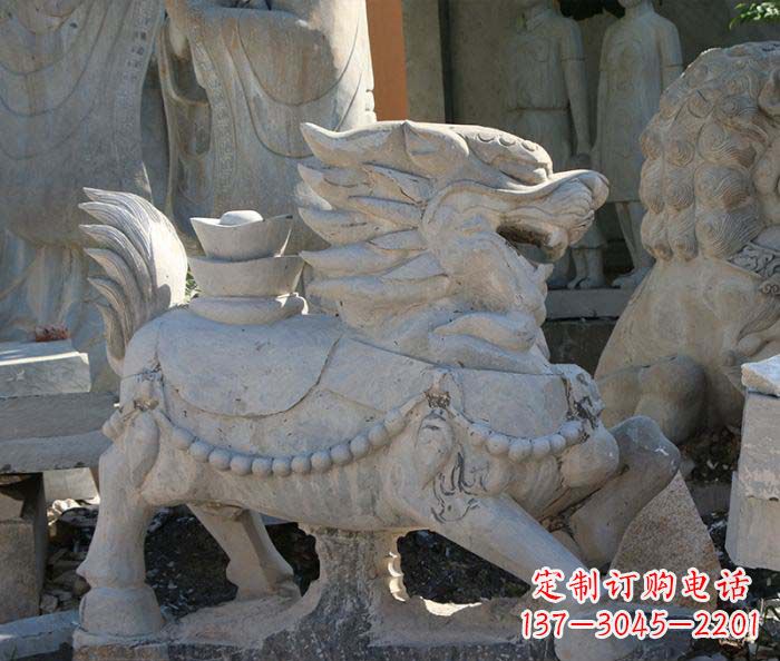 贵州企业景观石雕麒麟 (2)