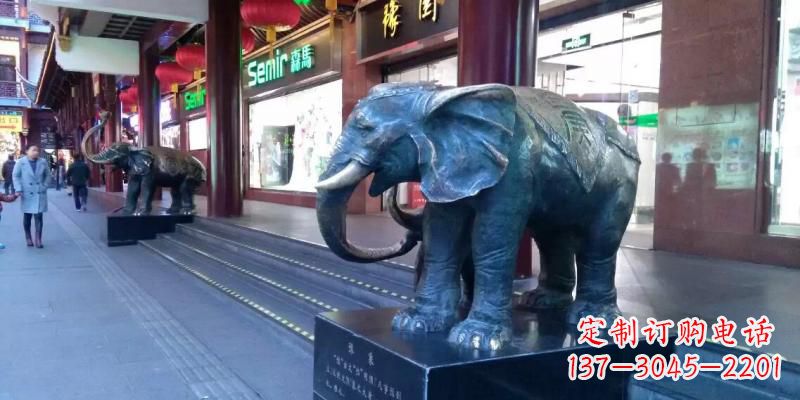 贵州精美大象铜雕,传承古代工艺