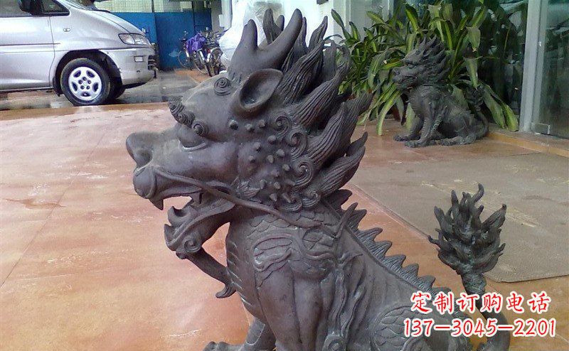 贵州中领雕塑:舍利子之源,麒麟铸铜神兽铜雕