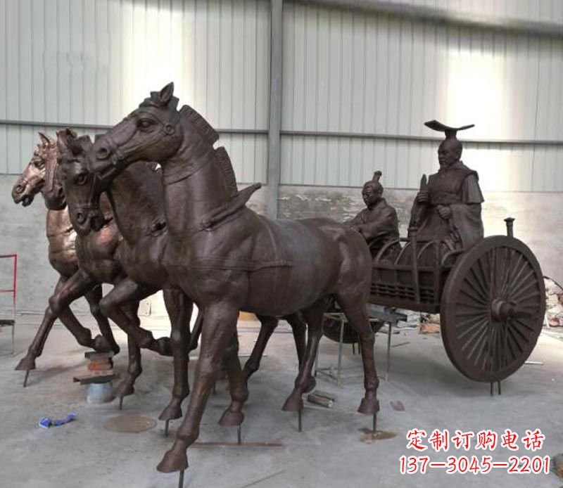 贵州马车雕塑-传承秦朝历史文化