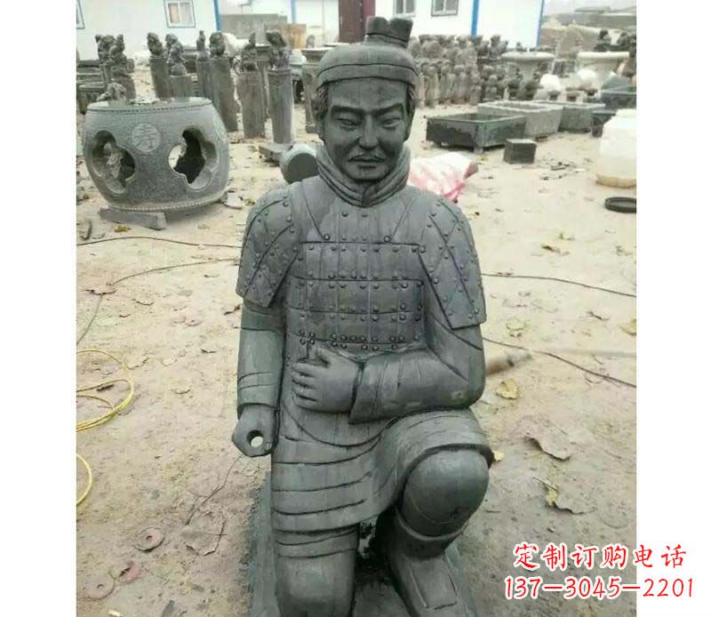 贵州青石仿古兵马俑雕塑