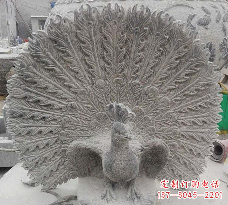 贵州孔雀开屏石雕,艺术仿古风华