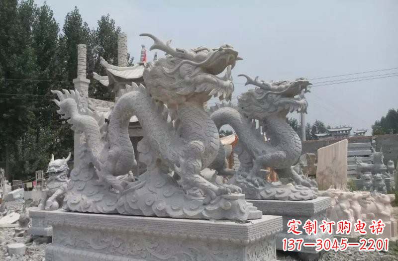 贵州青石仿古龙石雕:传统工艺精美雕塑