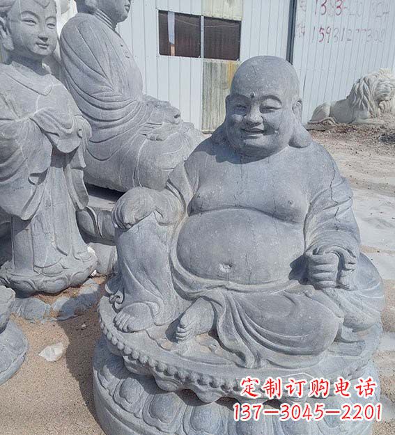 贵州青石仿古弥勒佛雕塑