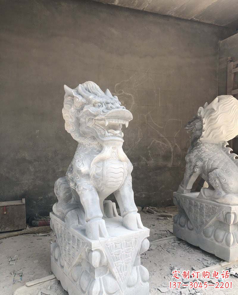 贵州精致雕刻,青石仿古麒麟雕塑