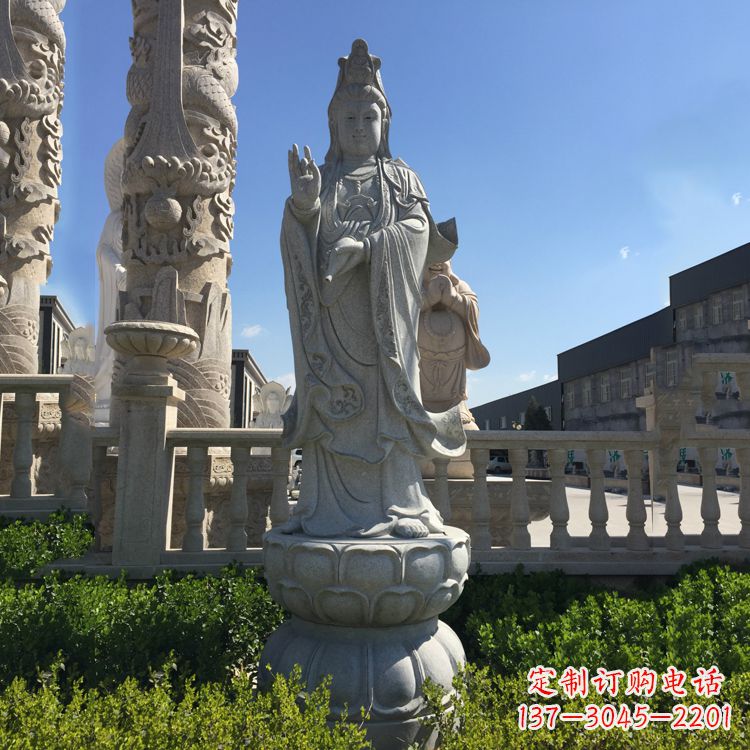 贵州精美神圣的观音菩萨石雕塑