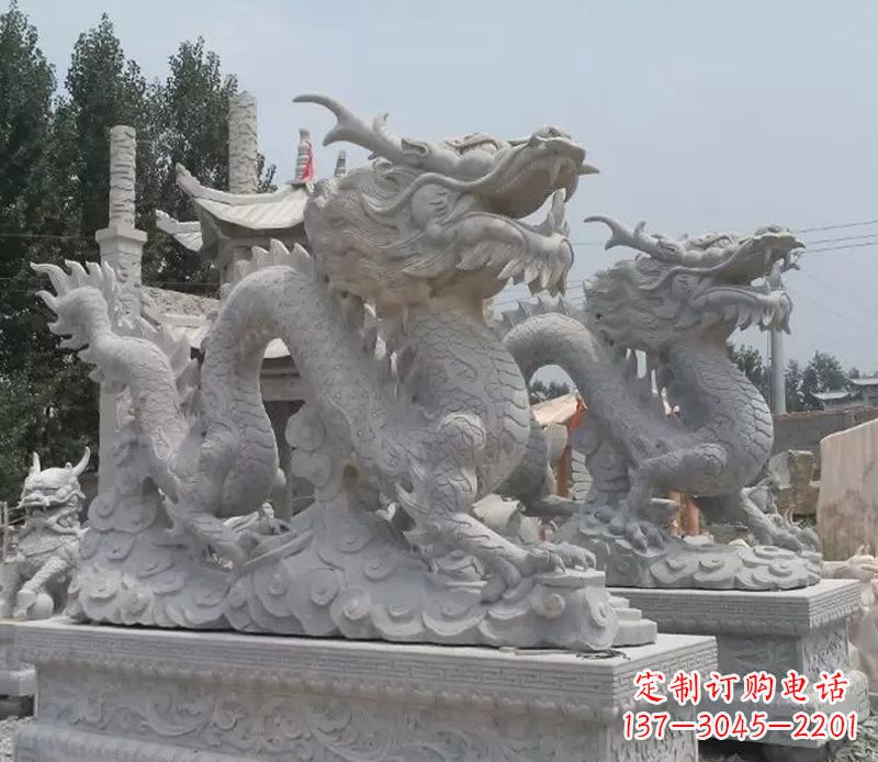 贵州青石龙雕塑