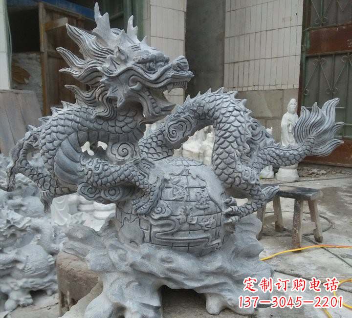 贵州传统文化的艺术品——青石龙雕塑