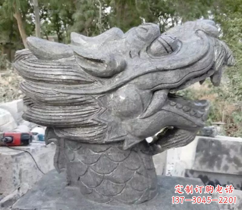 贵州青石龙头雕塑