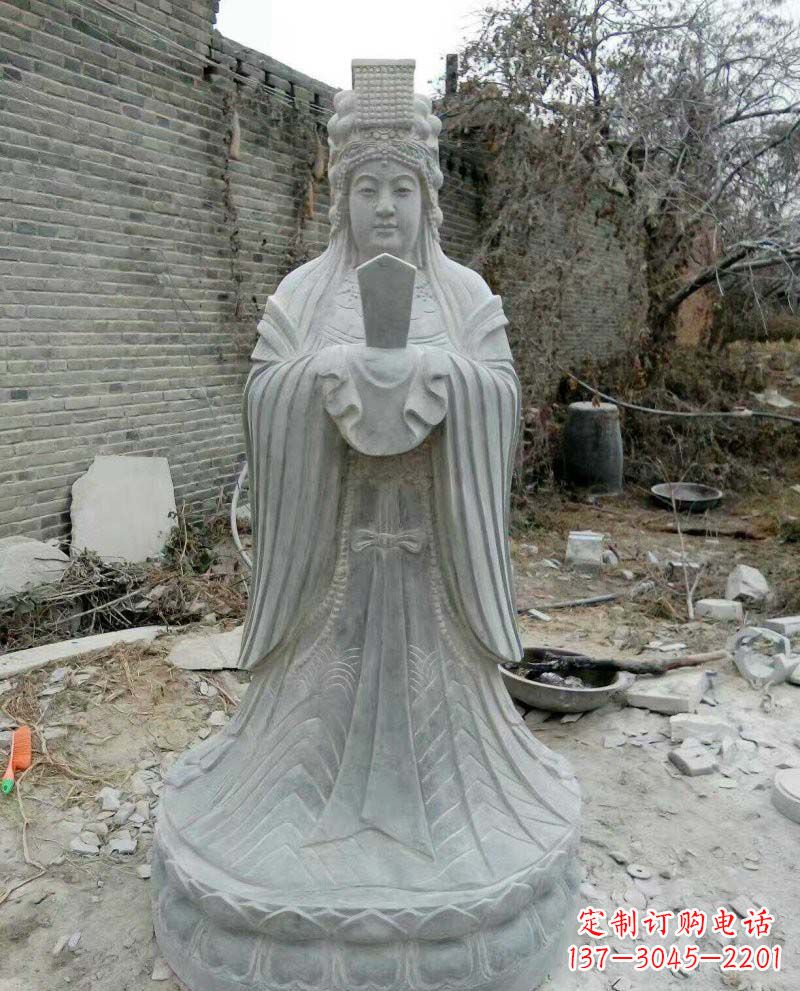 贵州青石妈祖神像雕塑，传承中华民族精神