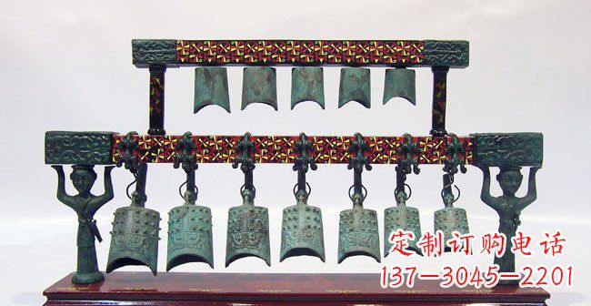 贵州青铜编钟古代乐器雕塑