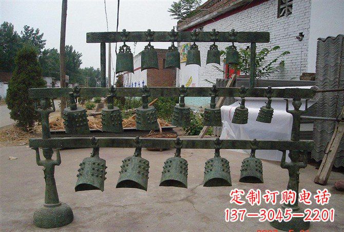 贵州手工青铜编钟,给室内装饰增添仿古气息
