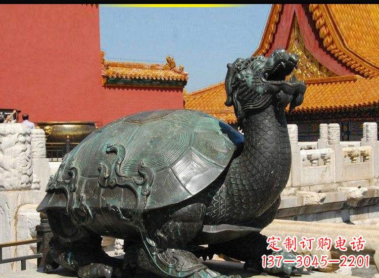 贵州青铜故宫龙龟雕塑
