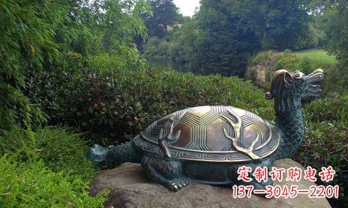 贵州融合经典的青铜龙雕塑