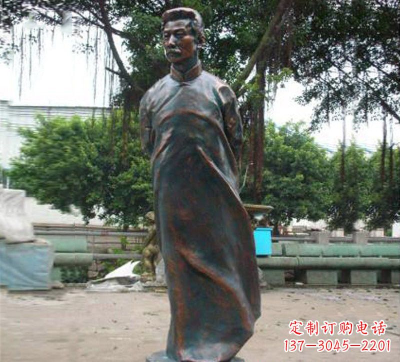 贵州青铜雕塑,精致鲁迅雕像
