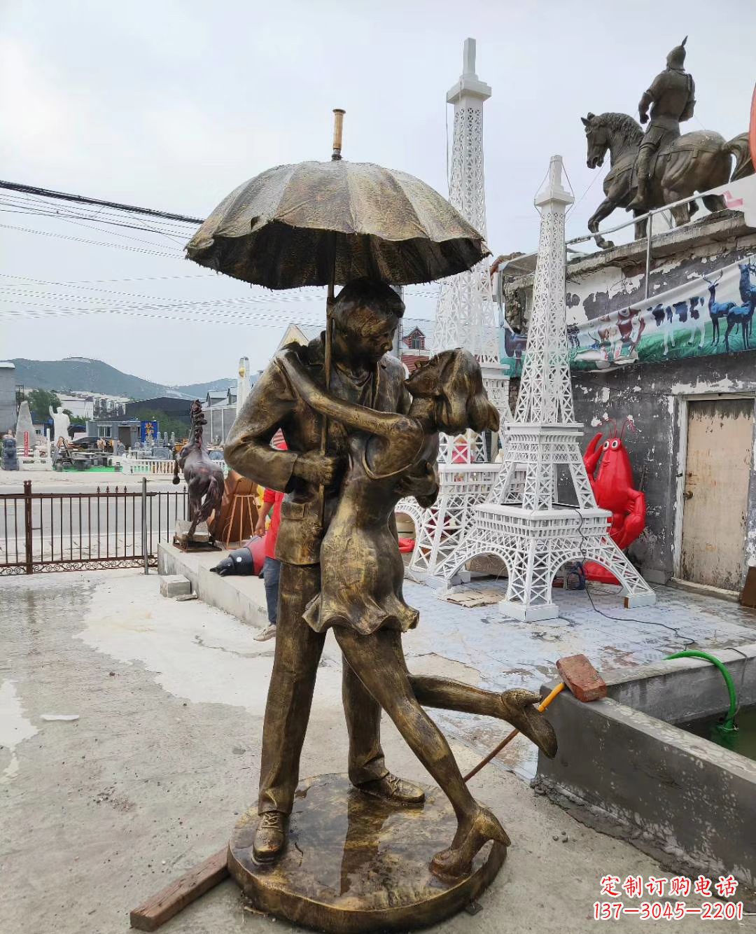 贵州真爱永恒,浪漫情侣铜雕塑