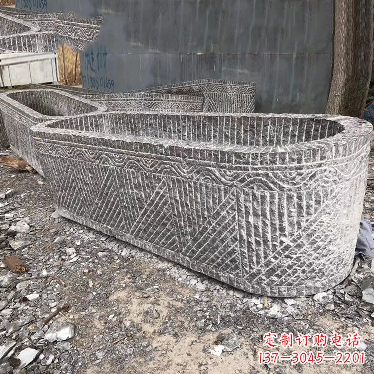 贵州起点雕刻•手工老石槽雕塑