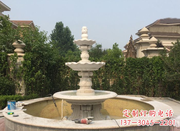 贵州三层喷泉公园石雕--唤醒公园原始的气息