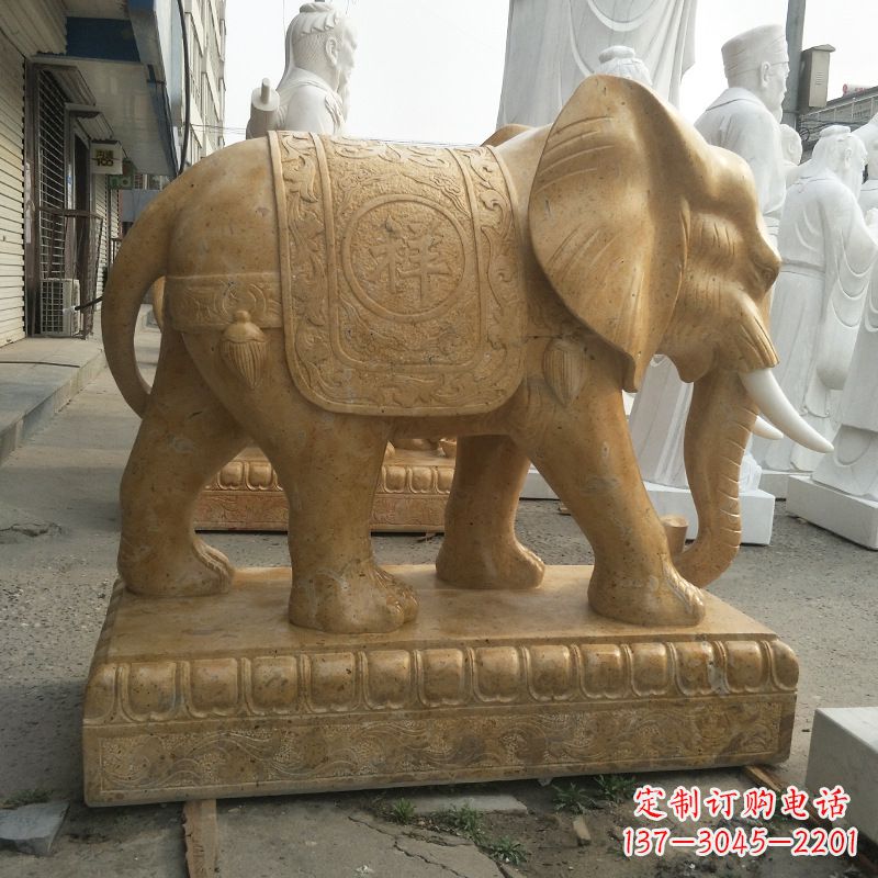 贵州中领雕塑定制精美大象雕塑