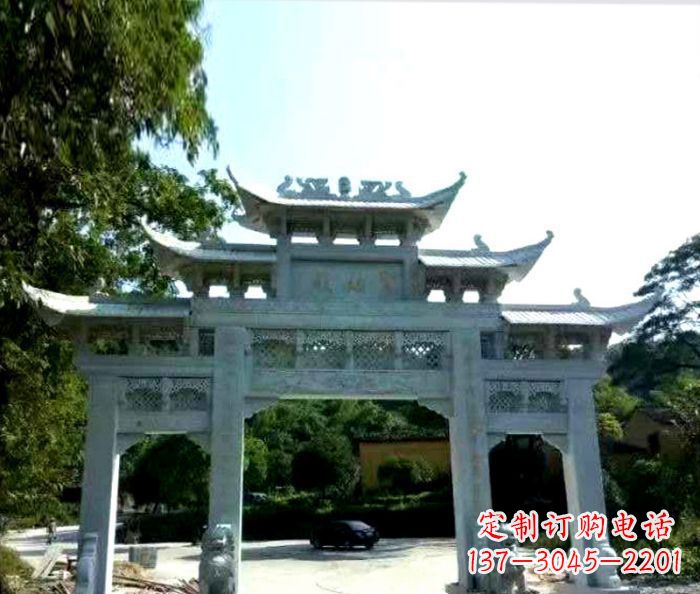 贵州艺术般的精美大理石牌坊雕塑,为您的家增添高雅气质