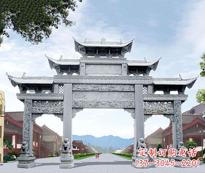 贵州高品质牌坊石雕,为您量身定制