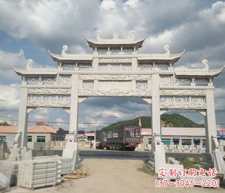 贵州精美大理石牌坊石雕——给您的家园增添优雅气质