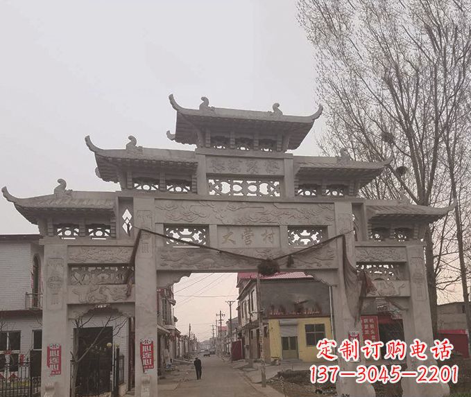 贵州精美牌坊石雕，定制精美属于您的雕塑