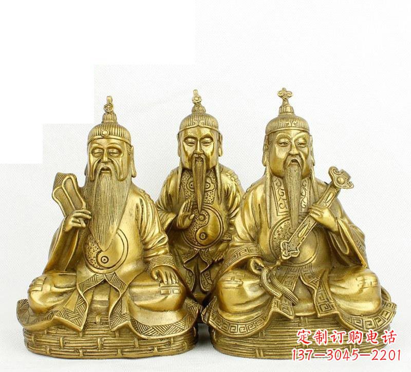 贵州三清祖师神像铜雕,古典经典展现