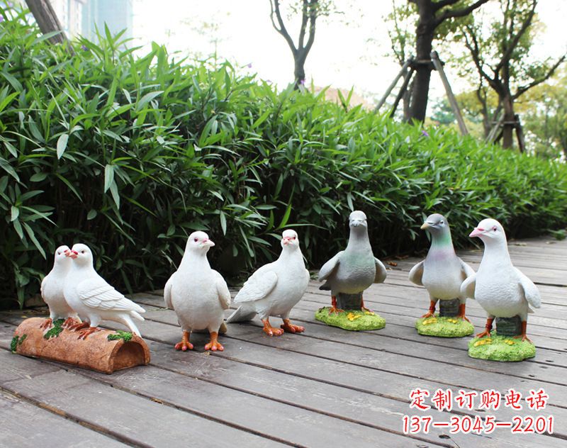 贵州祝福世界的和平鸽雕塑