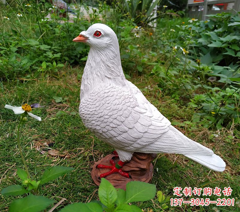 贵州为和平献芳礼:精美少女与和平鸽雕塑
