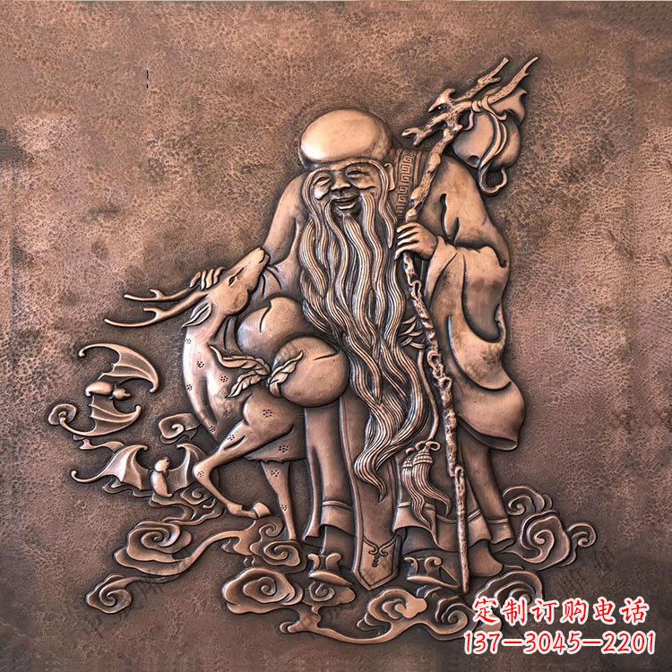 贵州追求长寿的崇高象征——紫铜老寿星雕塑