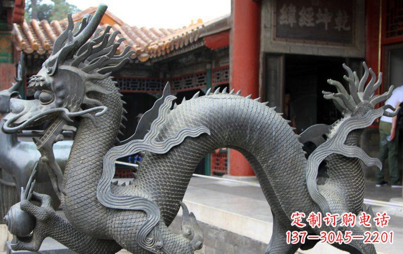 贵州中领雕塑:精美神龙铜雕