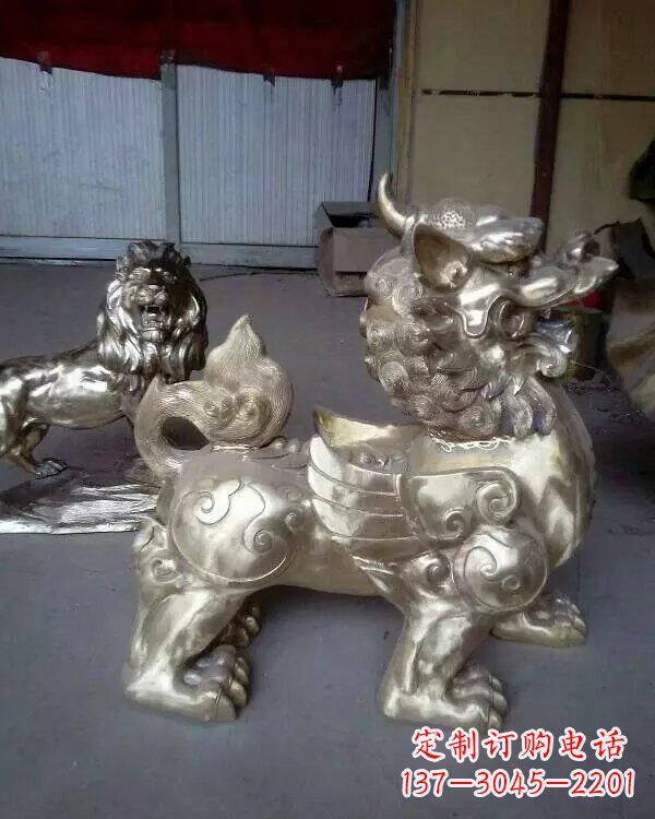 贵州中领雕塑:貔貅铜雕精致雕塑