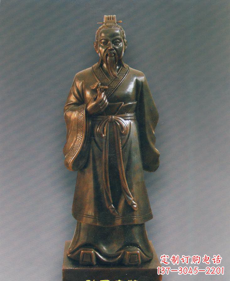 贵州扁鹊仿铜人物雕塑-独特的玻璃钢雕刻