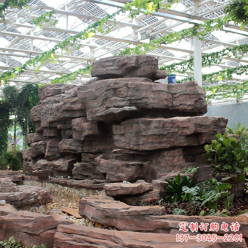贵州风格独特的假山雕塑,打造精美生态园庭院