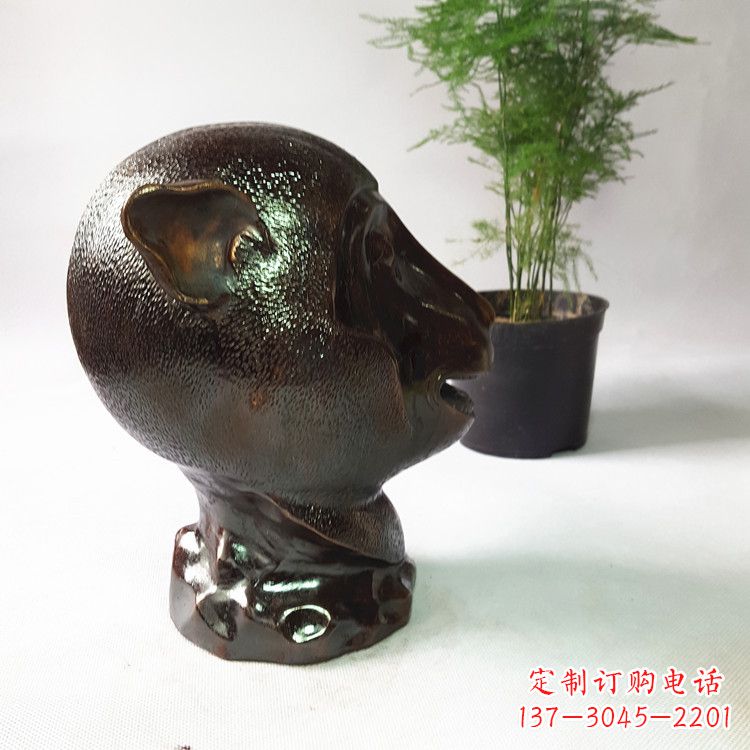 贵州生肖猴铸铜兽首