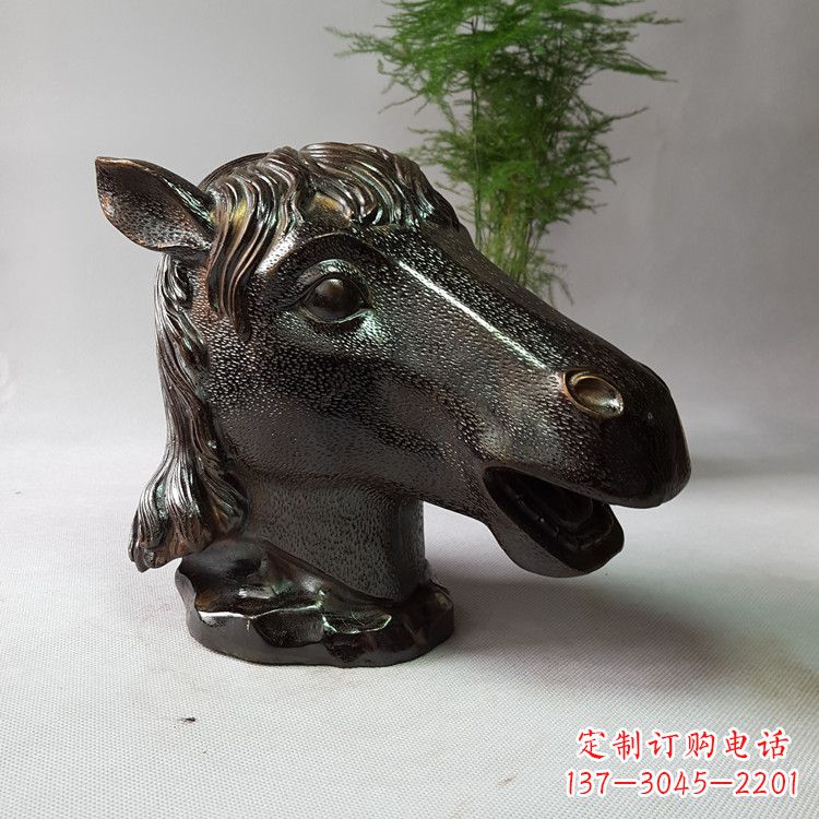 贵州中领雕塑:生肖马铸铜兽首