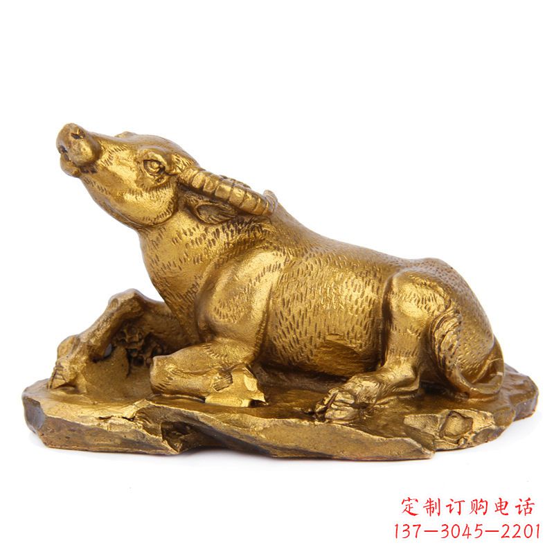 贵州优雅高贵的铸铜牛雕塑