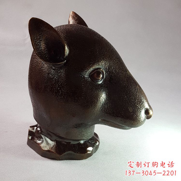 贵州生肖鼠铸铜兽首