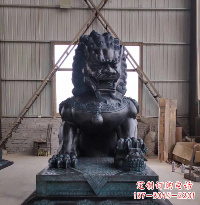 贵州中领雕塑狮子铜雕塑,壮丽展现王者之气!