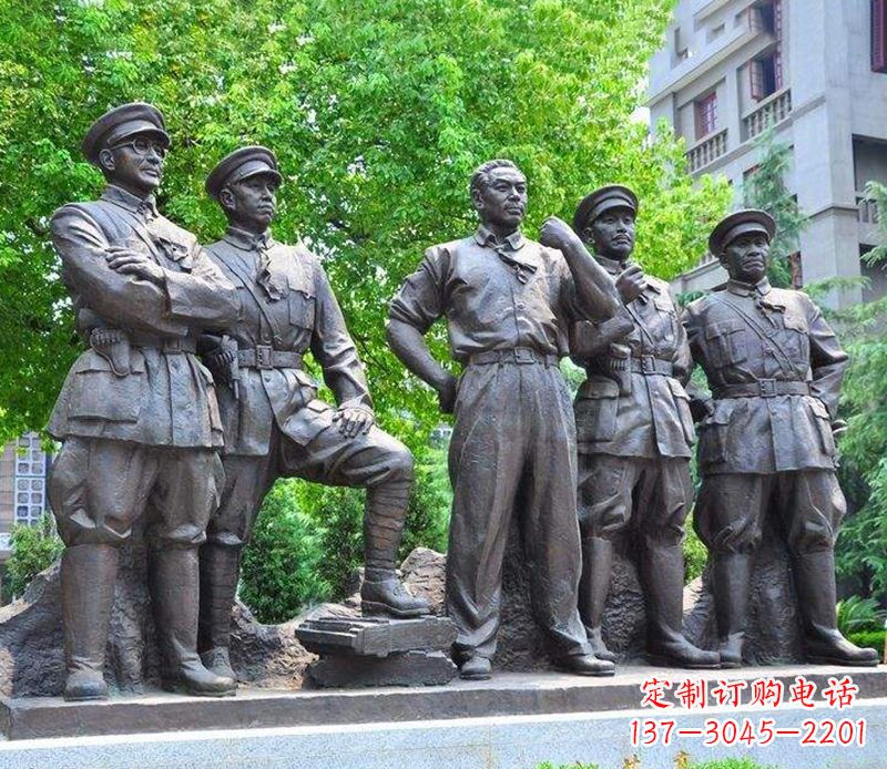贵州名人元帅铜雕,让你永久记住他们