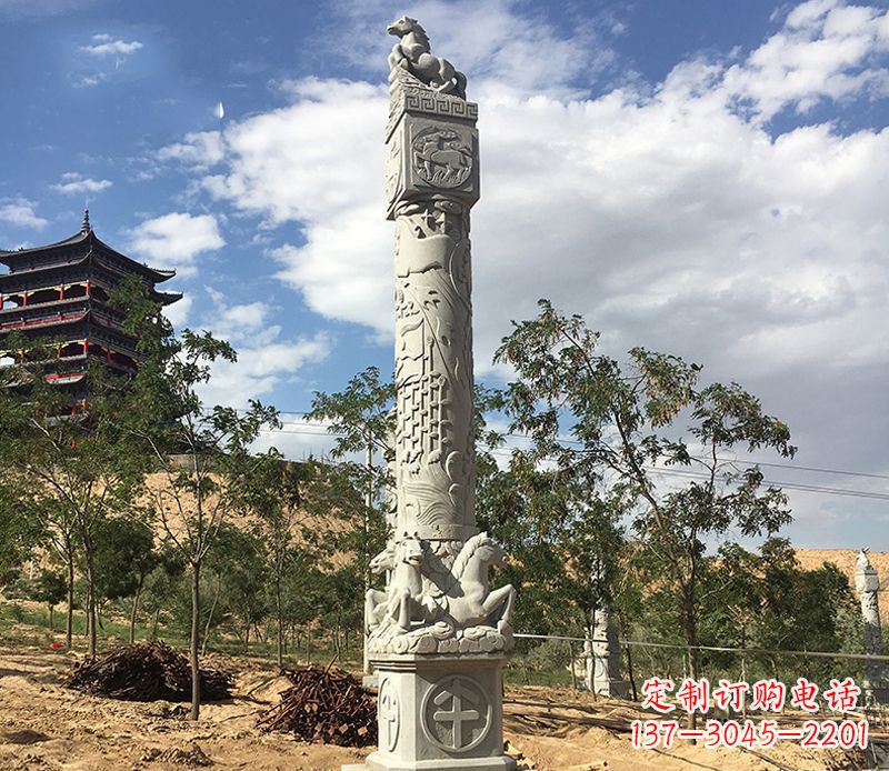 贵州十二生肖午马柱石雕,深刻铭刻你的特殊瞬间