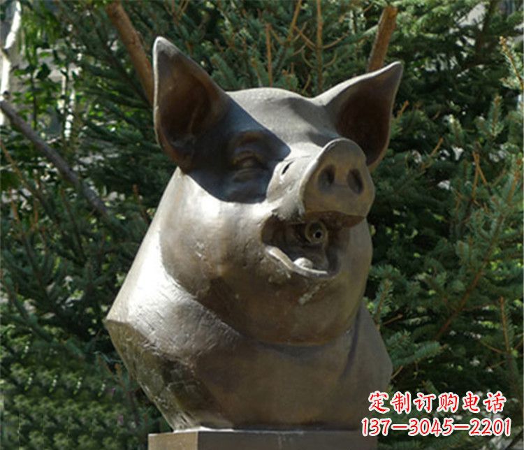 贵州十二生肖猪首铜雕,让你敬佩万年历史的艺术精髓