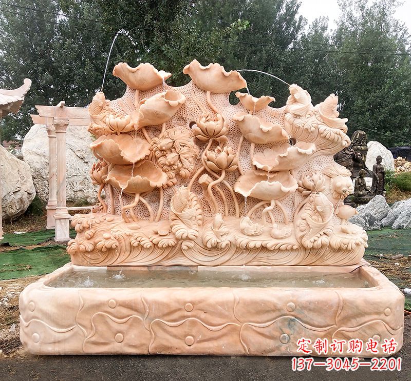 贵州汇聚自然艺术的石材喷泉雕塑
