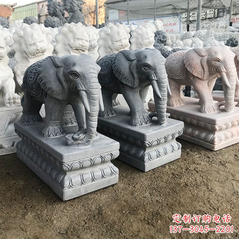 贵州中领雕塑：精美大象雕塑