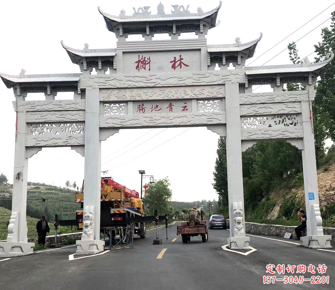 贵州中领雕塑牌楼雕塑，精美绝伦