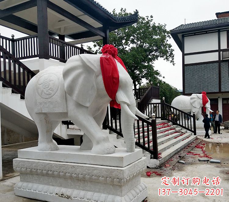 贵州迎接观音祝福的精美大象观音栏杆