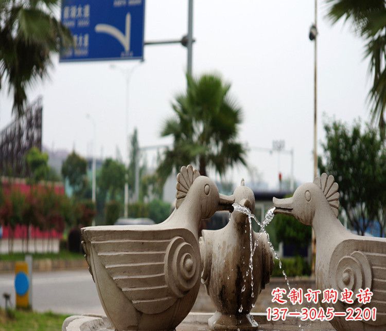 贵州高雅纯石石喷泉雕塑