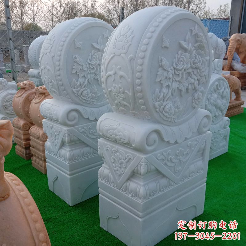 贵州石雕方柱门墩