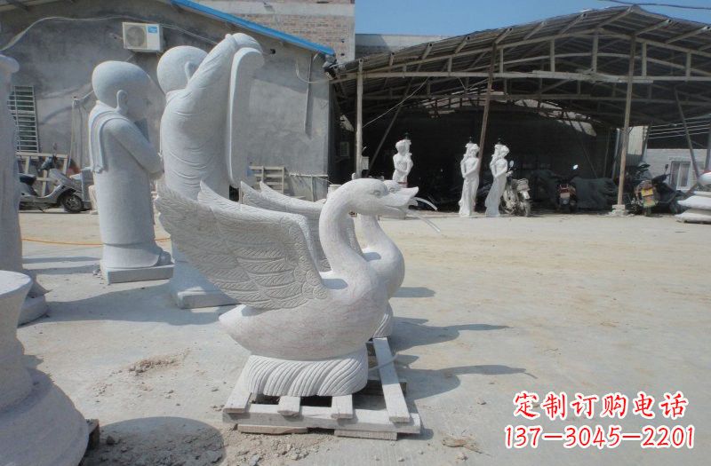 贵州中领雕塑:独具特色的天鹅喷水雕塑